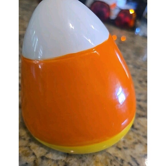 Mr. Halloween Ceramic Candy Corn With Faces Mr. Christmas Light Up Candy Corn - Picture 14 of 15